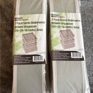 Gray Socks and Underwear Organizer
